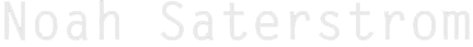 Noah Saterstrom
