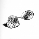 Climbing forward past broken monuments, a rock astray had finer thoughts