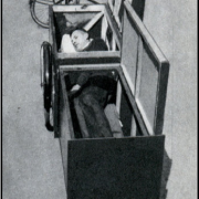 Figure 3. A friend, in plain circumstances, asleep in his half of the bicycle.