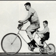 Figure 6. A man, strikingly unlike my father, teaches me how to take rides from strangers.