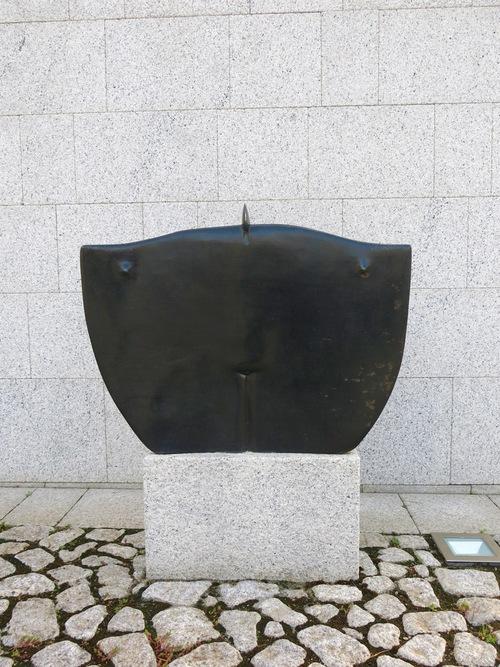 A Black Window Sculpture