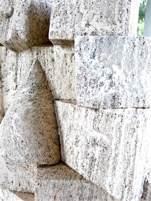 Close Up of White Sculpture