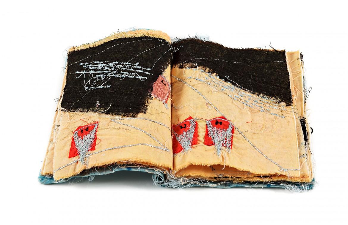 Book, Thread and Clothes Collage